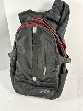 Wolffepack Expandable Anti Theft Backpack Black Red Expeto System Travel Bag
